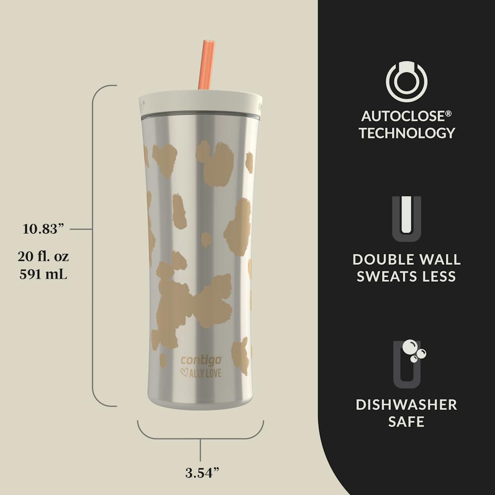 Contigo® x Ally Love Streeterville AUTOCLOSE® Shake & Go® Tumbler, 20oz (DHDQ)