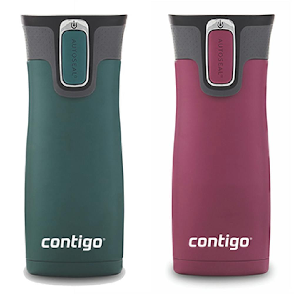 Contigo® West Loop 2.0 Stainless Steel Travel Mug with AUTOSEAL® Lid, 16oz, 2-Pack (9KEM)