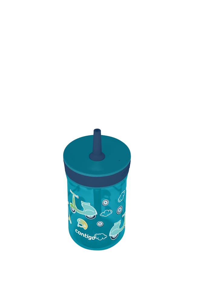 Contigo® Kids’ Leighton Straw Tumbler with Spill-Proof Leak-Proof Lid, 14oz (GAEA)