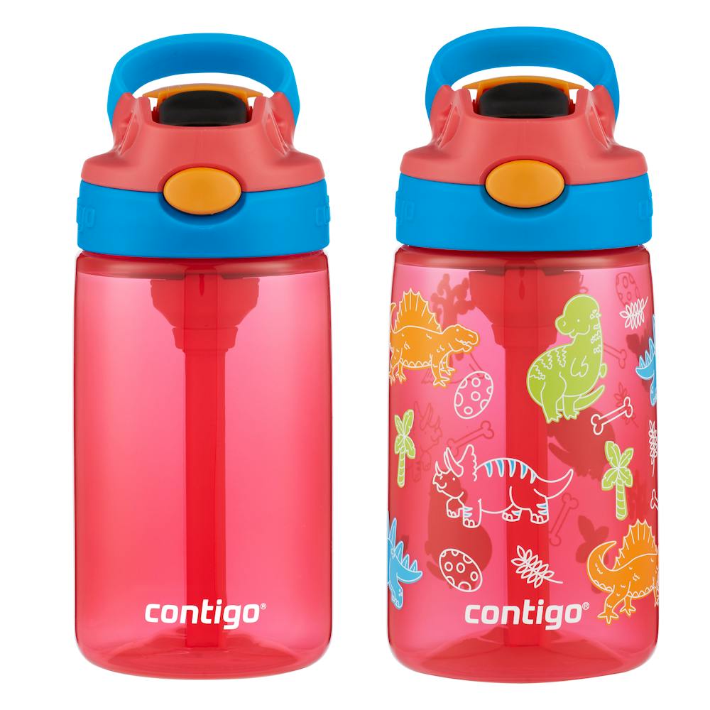 Contigo® Kids Water Bottle with Redesigned AUTOSPOUT® Straw, 14 oz, 2 pack (7Q8Z)