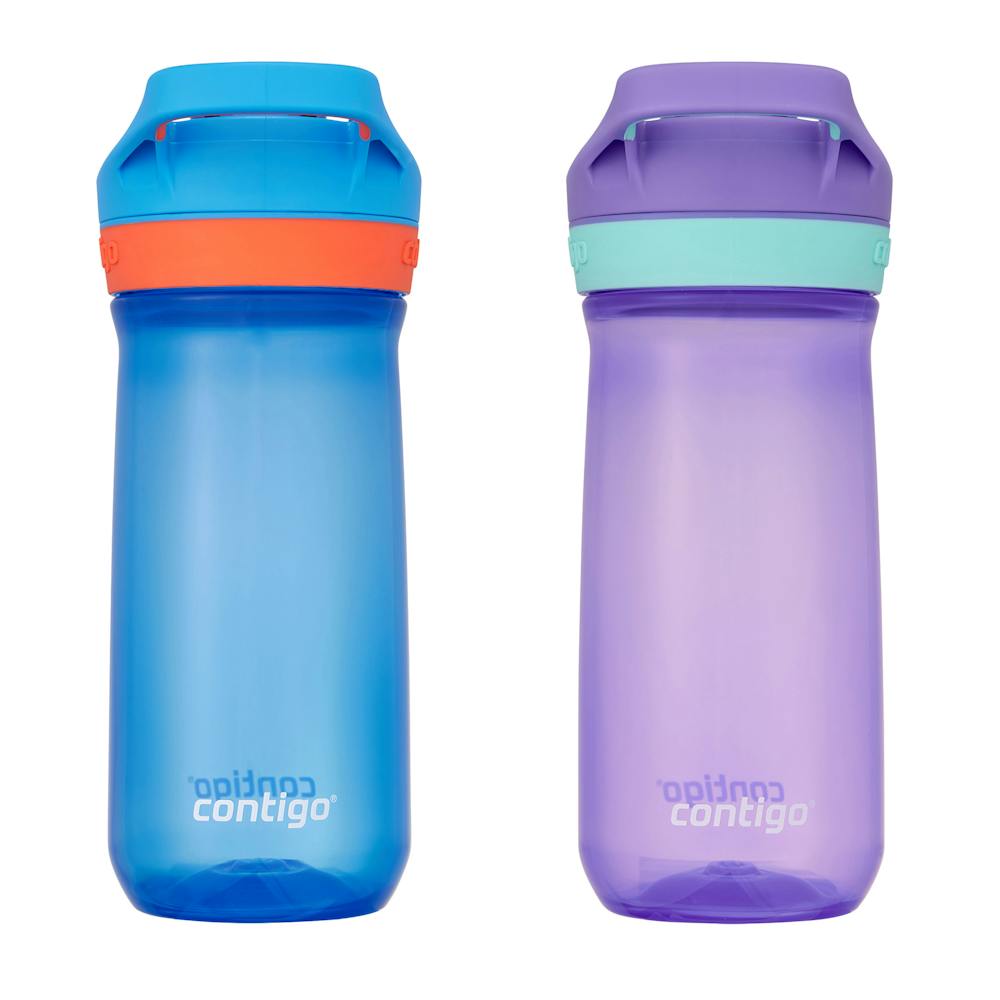 Contigo® Kids’ Jessie Water Bottle with Pop-Open Leak-Proof Chug Lid, 14oz (X688)