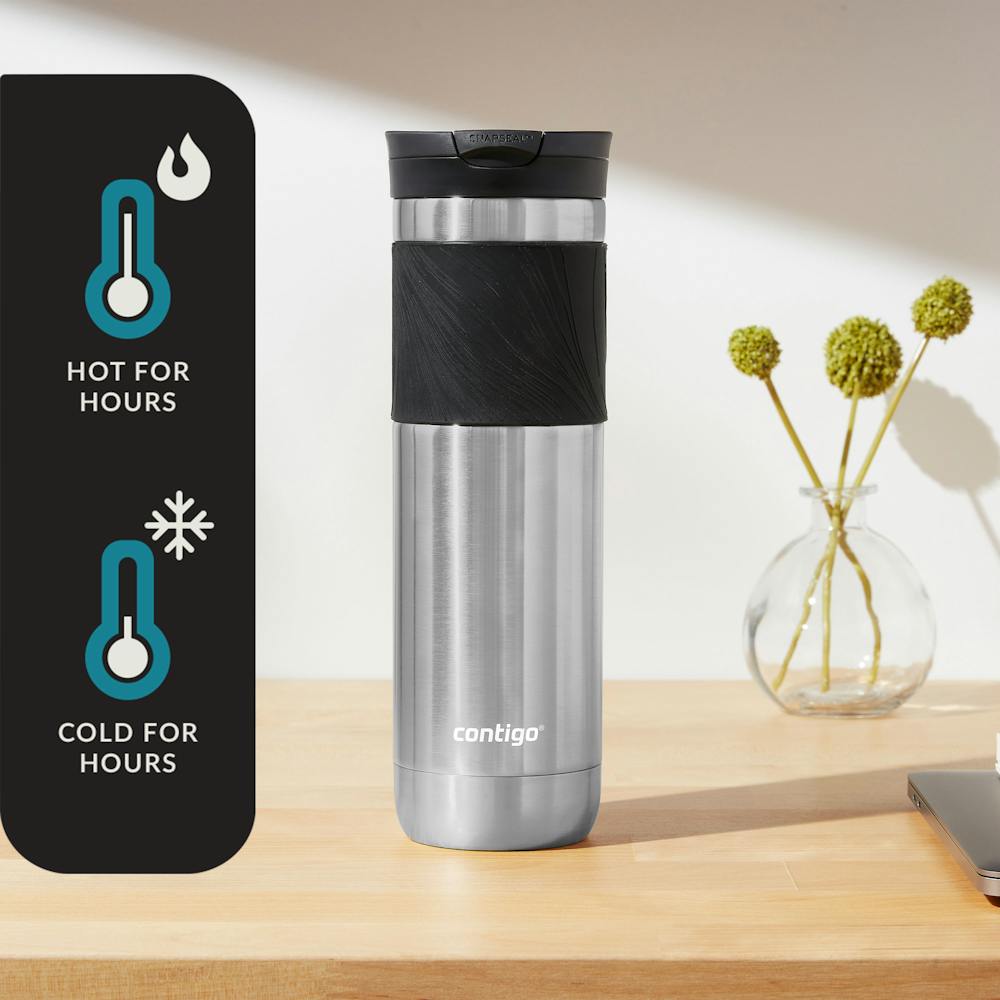 Contigo® Byron 2.0 Stainless Steel Travel Mug with SNAPSEAL™ Lid and Grip, 24oz (B8FM)