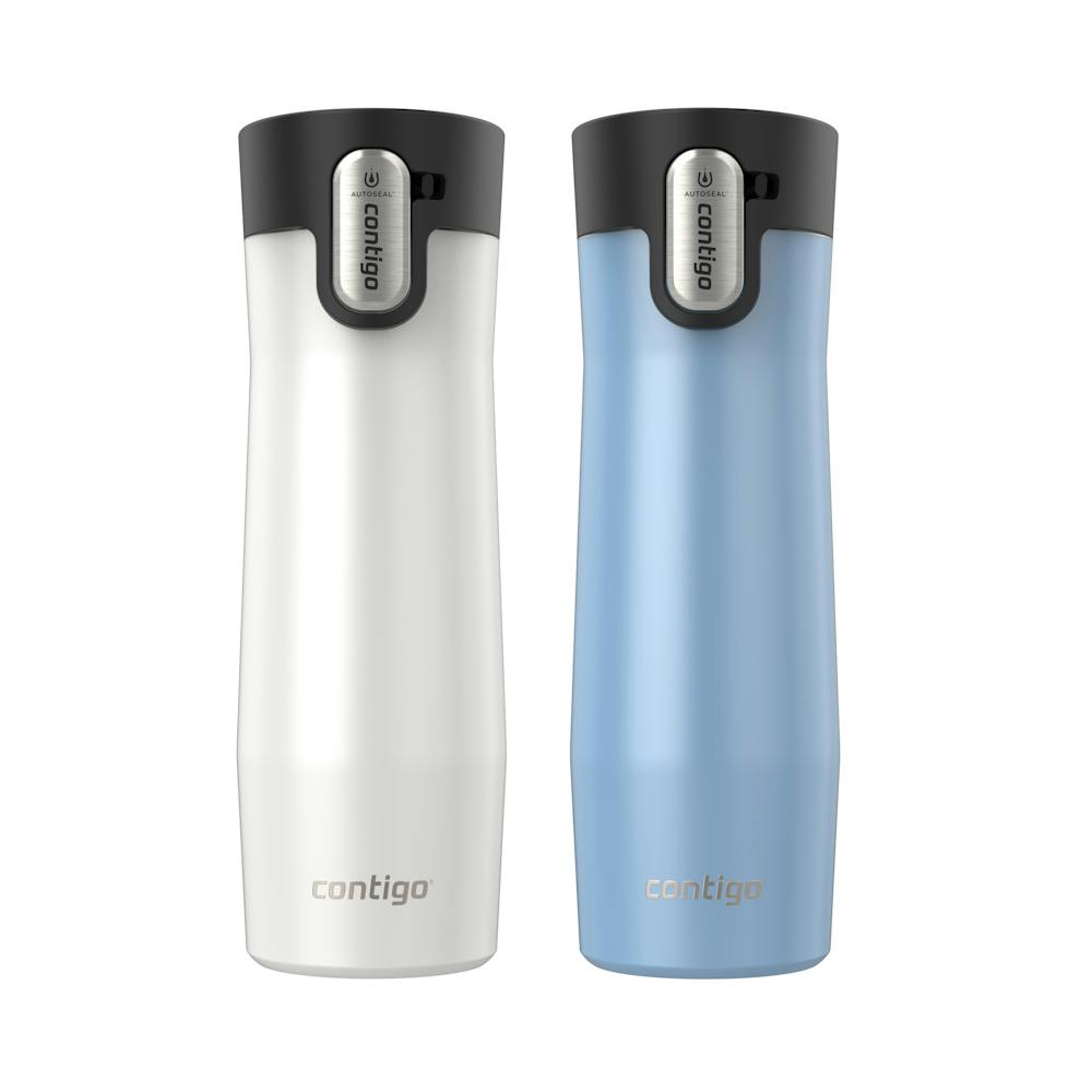 Contigo® AUTOSEAL® West Loop Vacuum-Insulated Stainless Steel Travel Mug with Easy-Clean Lid, 20 oz, 2-Pack (3T8S)