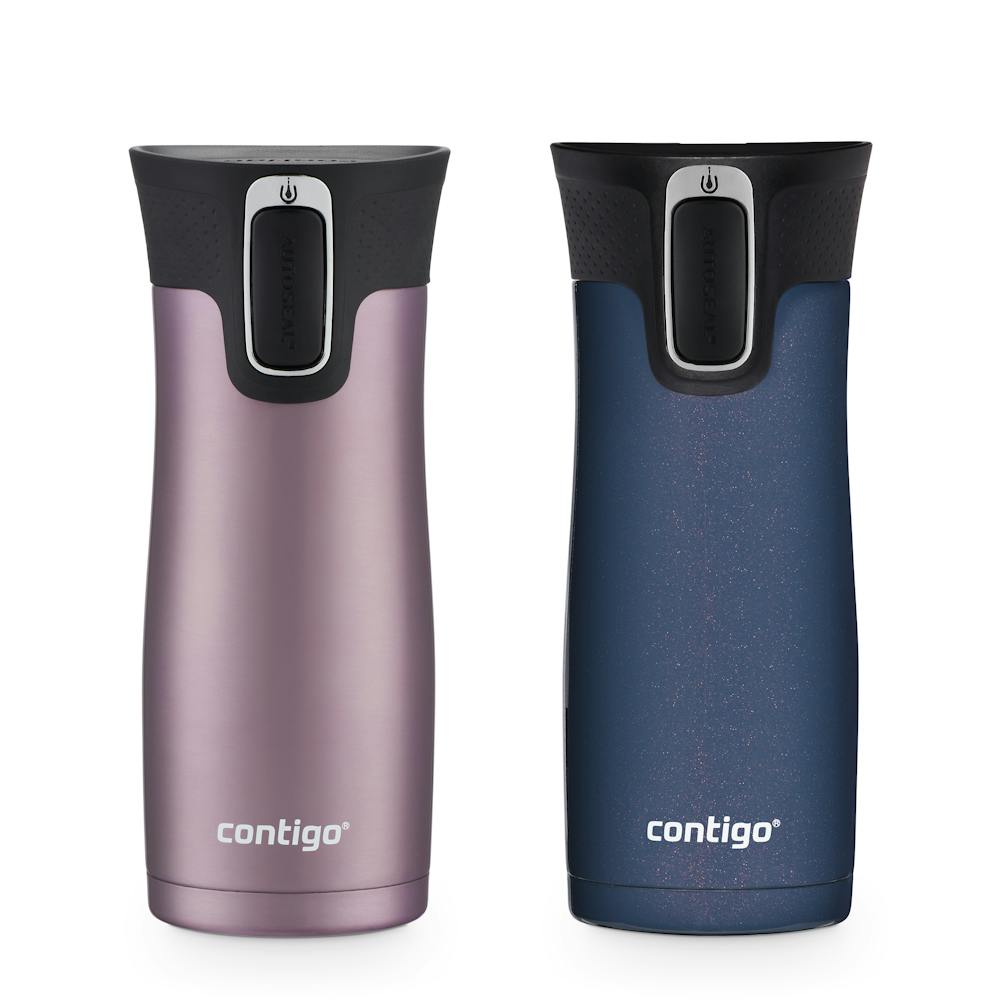 Contigo® West Loop 2.0 Leak-Proof Spill-Proof Insulated Stainless Steel Travel Mug, 16oz., 2 Pack (HNOT)