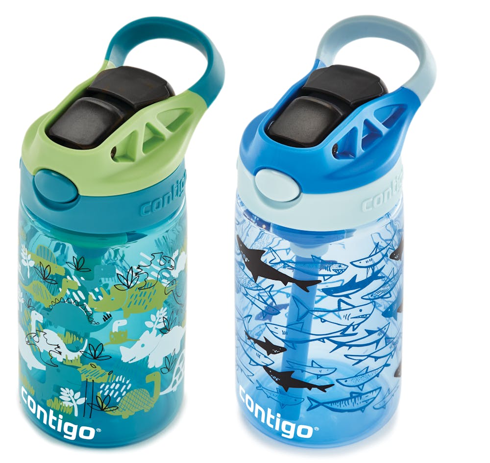 Contigo® Kids Straw Water Bottle with AUTOSPOUT® Lid, 14oz., 2 Pack (ZVDJ)