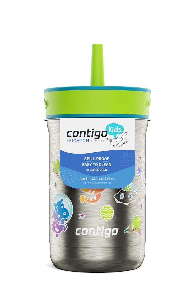Contigo® Kids Leighton Spill-Proof Stainless Steel Tumbler with Straw, 12oz (RMRJ)