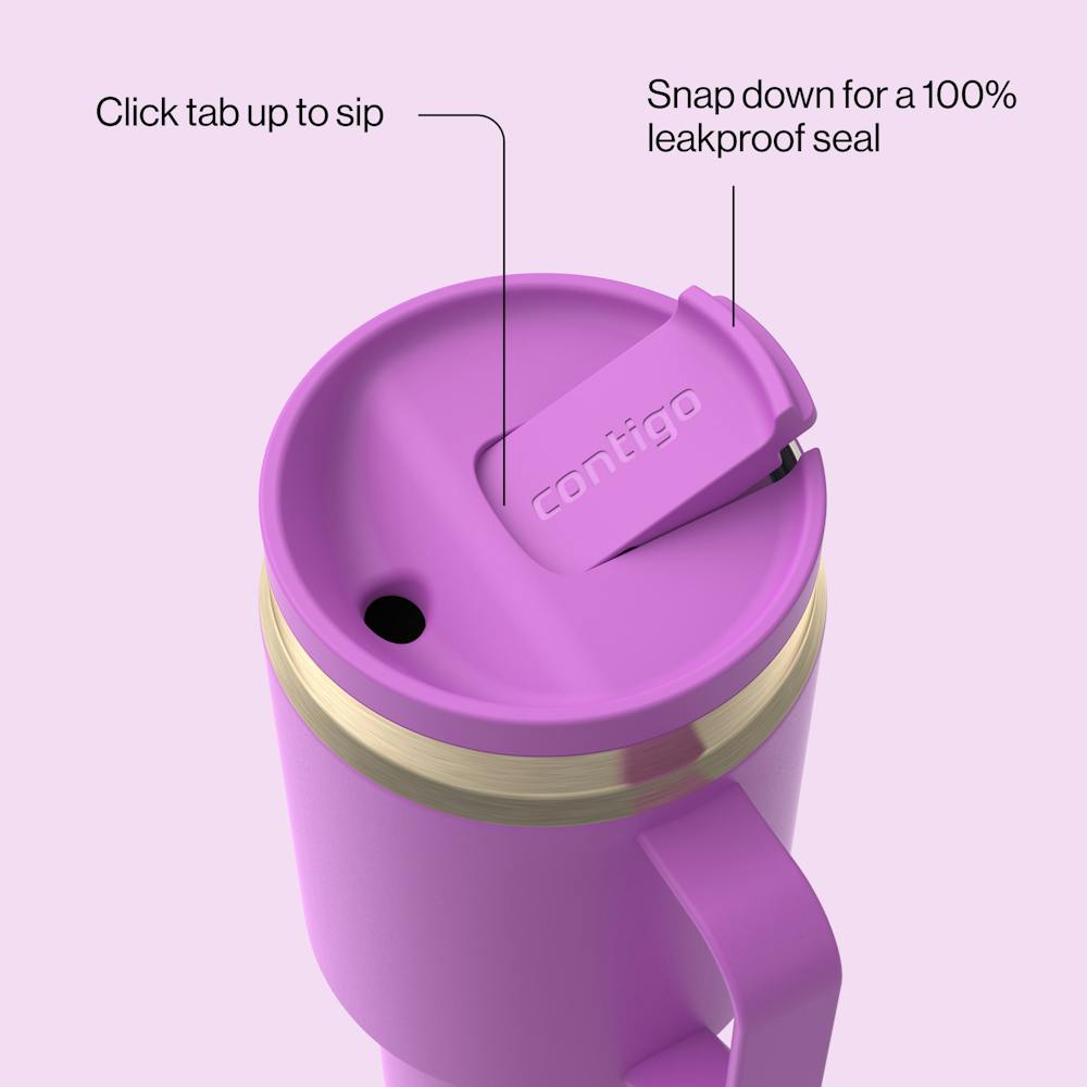 30 oz SnapSeal™ Tumbler (w/ Straw & Handle) (ZJJP)