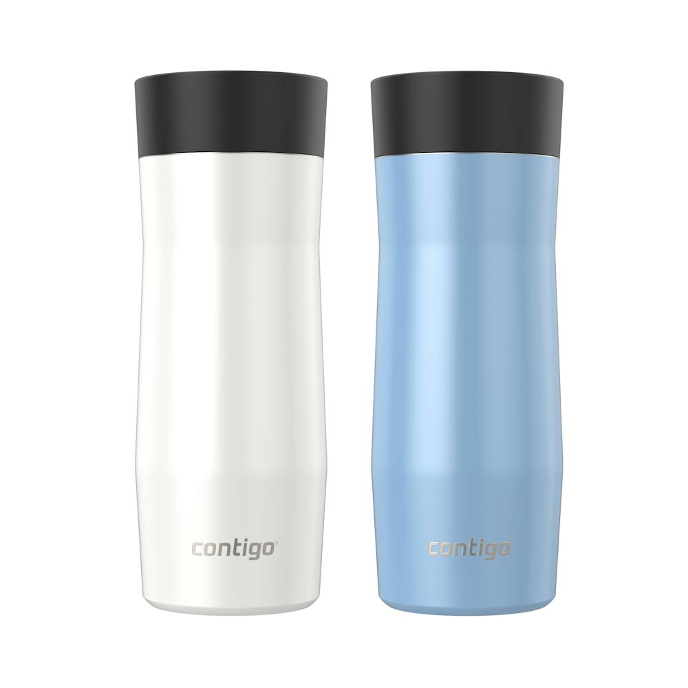 Contigo® AUTOSEAL® West Loop Vacuum-Insulated Stainless Steel Travel Mug with Easy-Clean Lid, 16 oz, 2-Pack (N3R0)