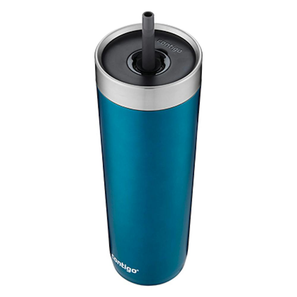 Luxe Stainless Steel Travel Tumbler with Spill-Proof Lid and Straw, 24oz (EKZ3)