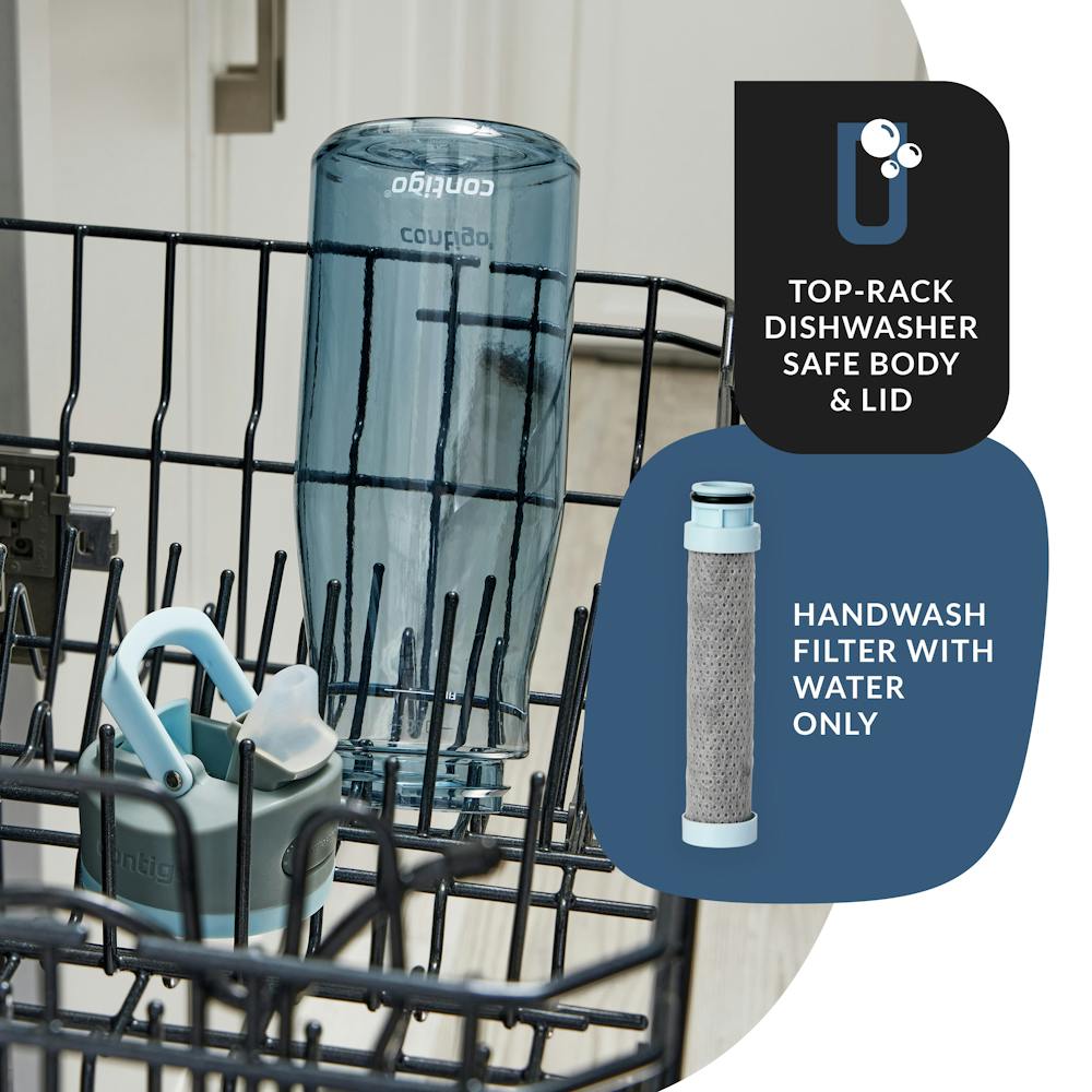 Contigo® Wells Plastic Filter Water Bottle with AUTOSPOUT® Straw Lid, 32 Oz (XUNZ)