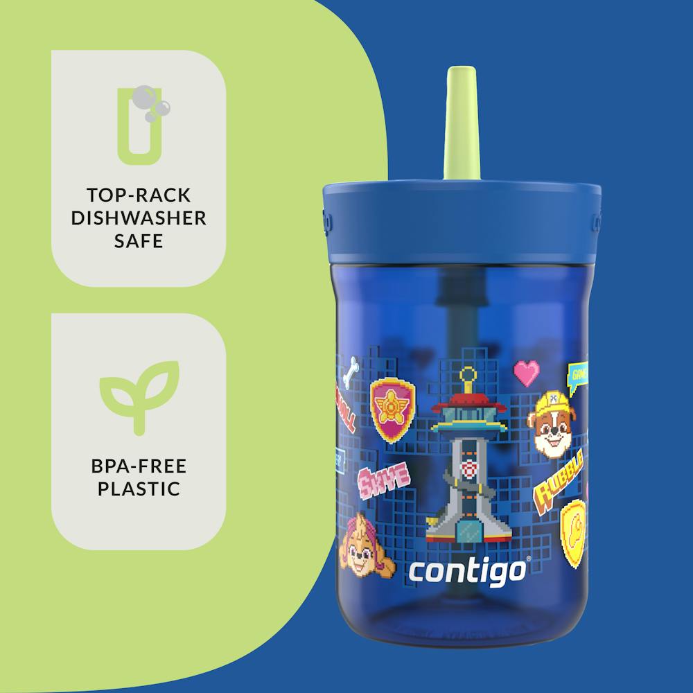 Contigo® Kids’ Leighton Straw Tumbler with Spill-Proof Leak-Proof Lid, 14oz (GAEA)
