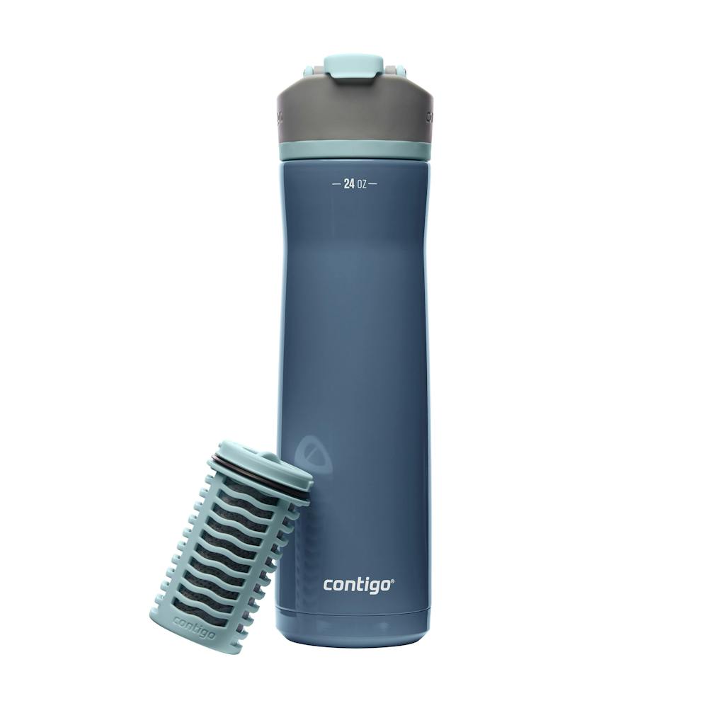 Contigo® Clybourn Chill Freeflow Filtration Stainless Steel Water Bottle with AUTOSEAL® Lid, 24oz (3JYU)