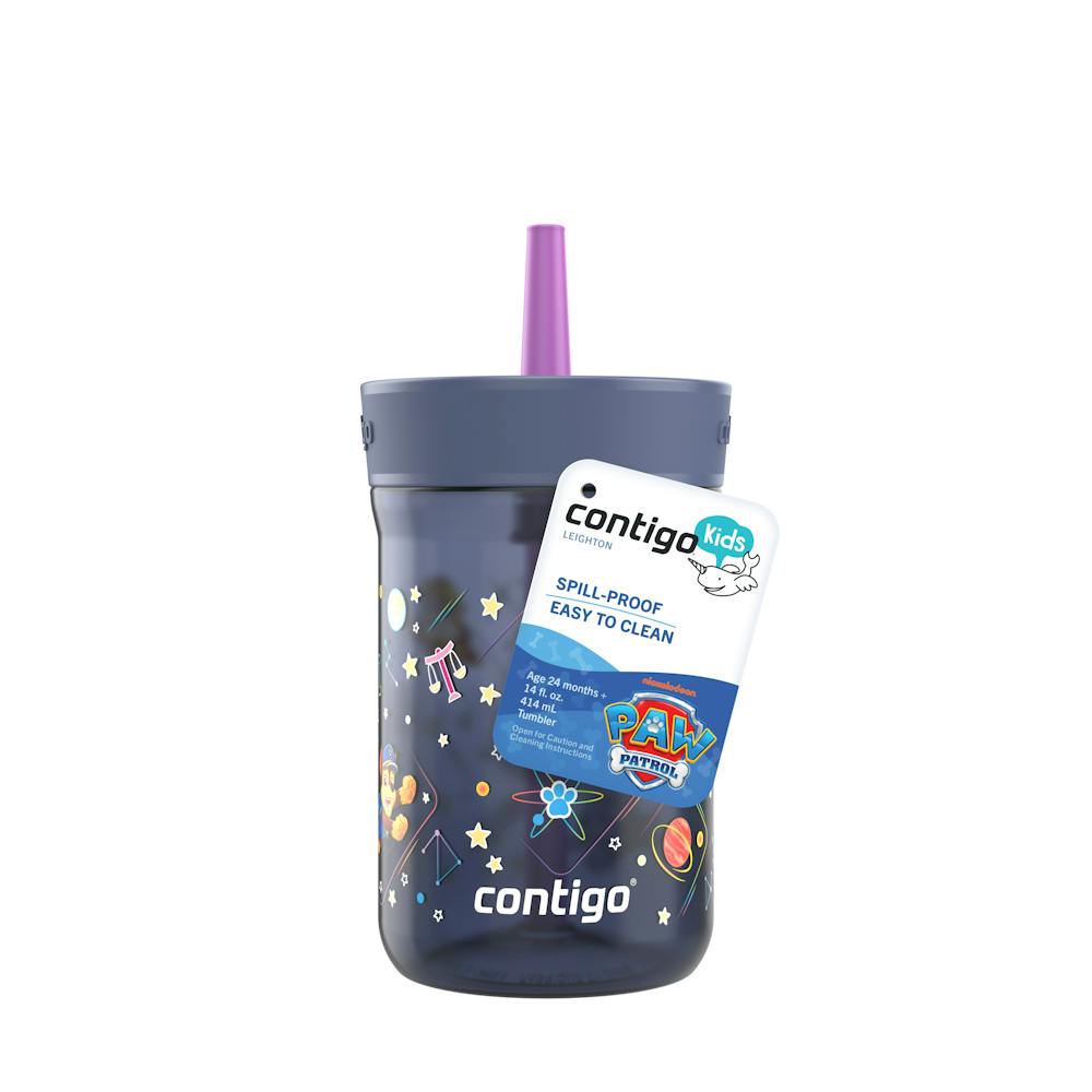Contigo® Kids’ Leighton Straw Tumbler with Spill-Proof Leak-Proof Lid, 14oz (GAEA)