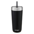 Luxe Stainless Steel Travel Tumbler with Spill-Proof Lid and Straw, 18oz (DYJP)