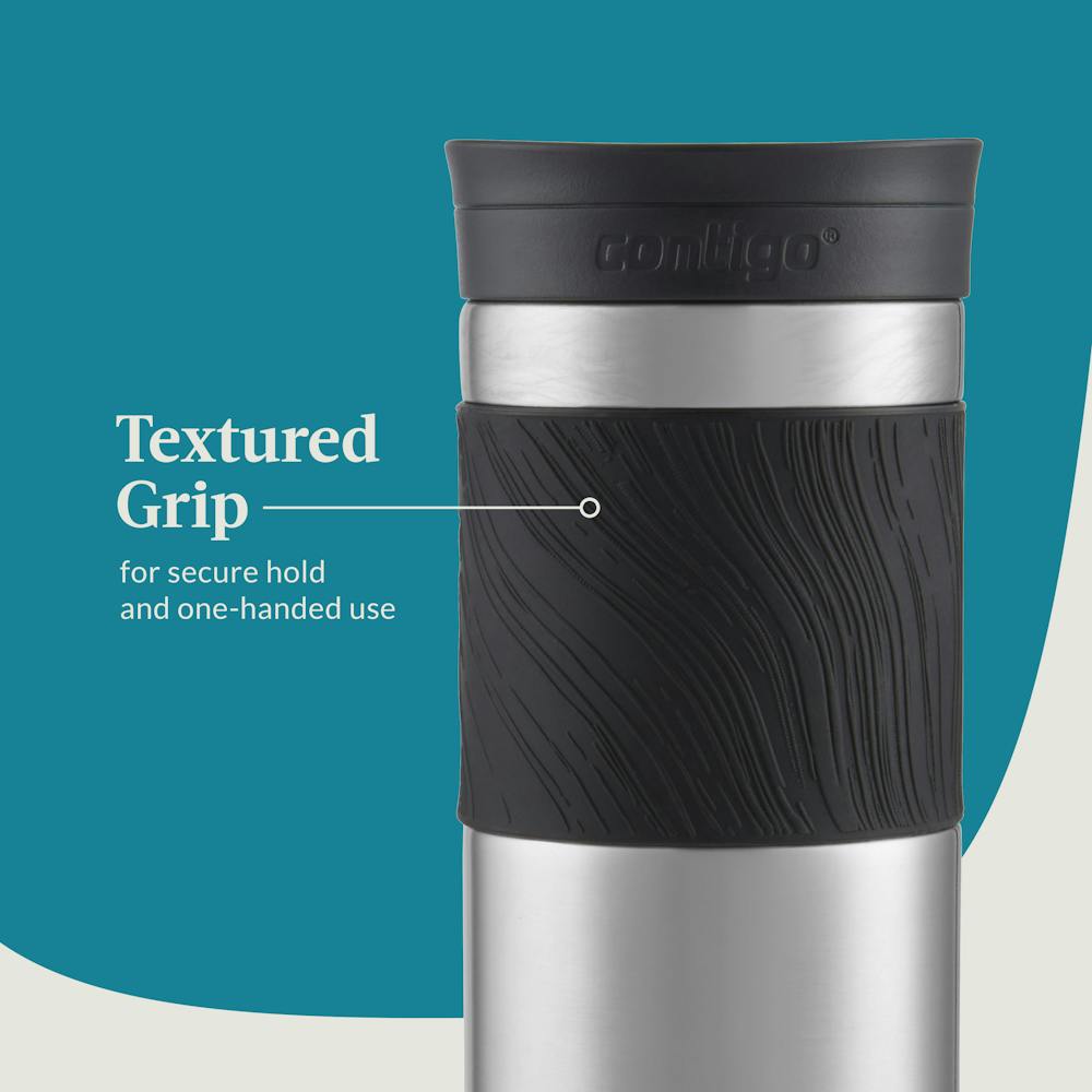 Contigo® Byron 2.0 Stainless Steel Travel Mug with SNAPSEAL™ Lid and Grip, 24oz (B8FM)