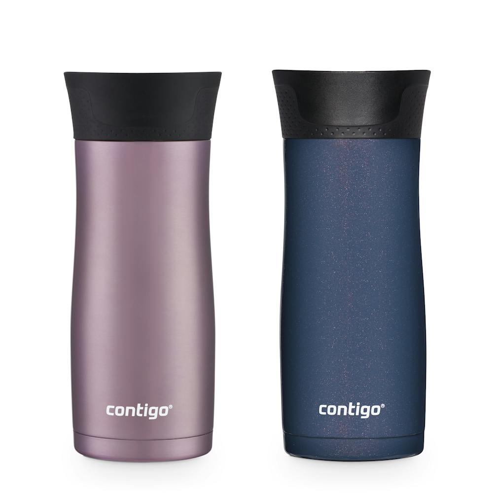 Contigo® West Loop 2.0 Leak-Proof Spill-Proof Insulated Stainless Steel Travel Mug, 16oz., 2 Pack (HNOT)