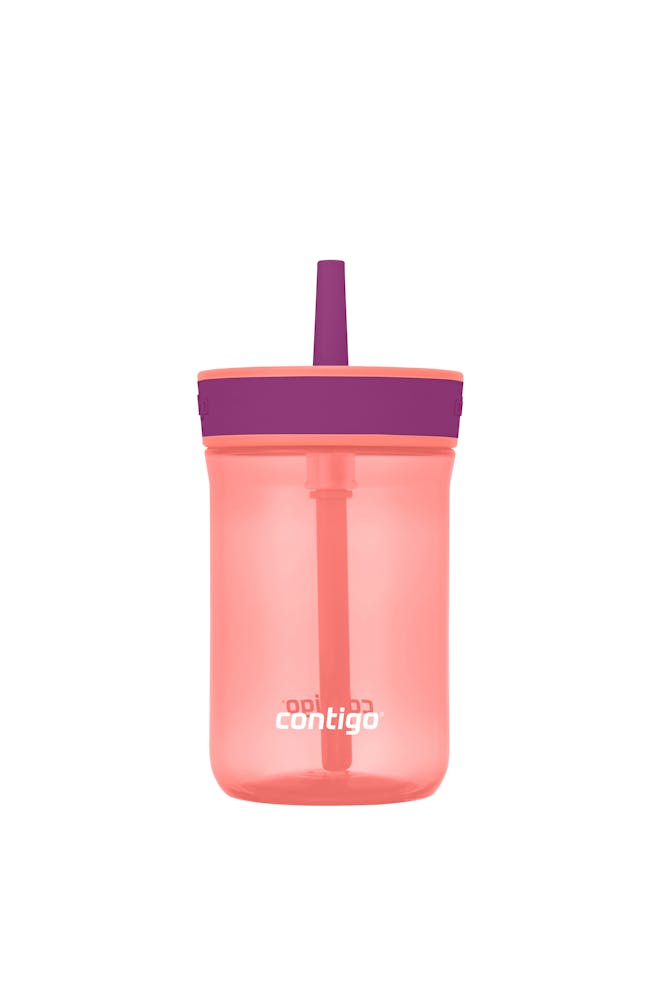 Contigo® Kids’ Leighton Straw Tumbler with Spill-Proof Leak-Proof Lid, 14oz (GAEA)