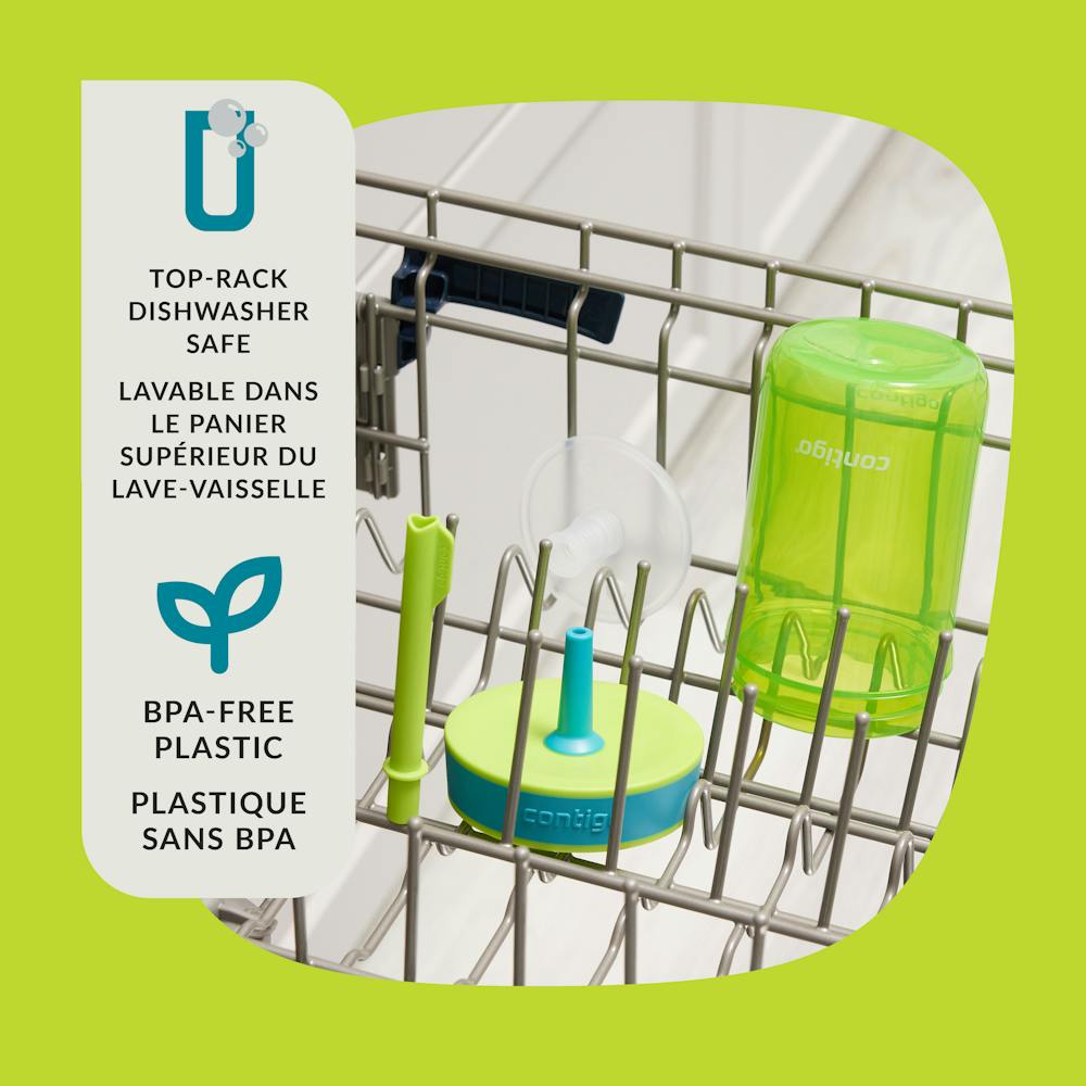 Contigo® Kids’ Leighton Straw Tumbler with Spill-Proof Leak-Proof Lid, 14oz (GAEA)