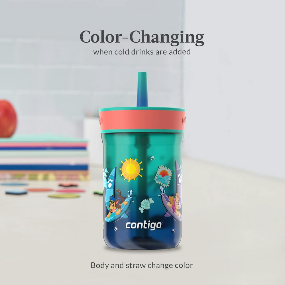 Contigo® Kids’ Leighton Straw Tumbler with Spill-Proof Leak-Proof Lid, 14oz (GAEA)