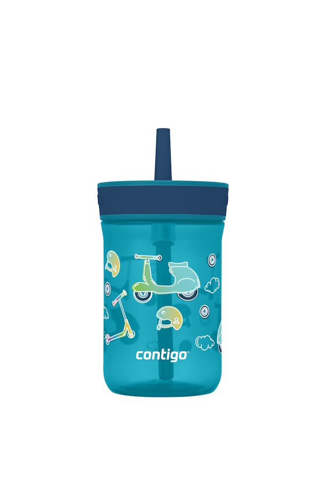 Contigo® Kids’ Leighton Straw Tumbler with Spill-Proof Leak-Proof Lid, 14oz (GAEA)