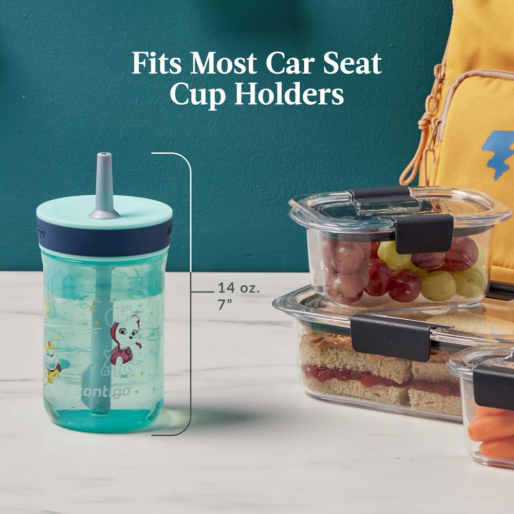 Contigo® Kids’ Leighton Straw Tumbler with Spill-Proof Leak-Proof Lid, 14oz (GAEA)