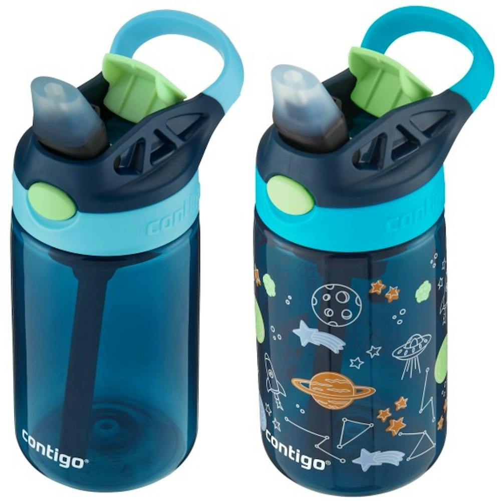 Contigo® Kids Water Bottle with Redesigned AUTOSPOUT® Straw, 14 oz, 2 pack (7Q8Z)
