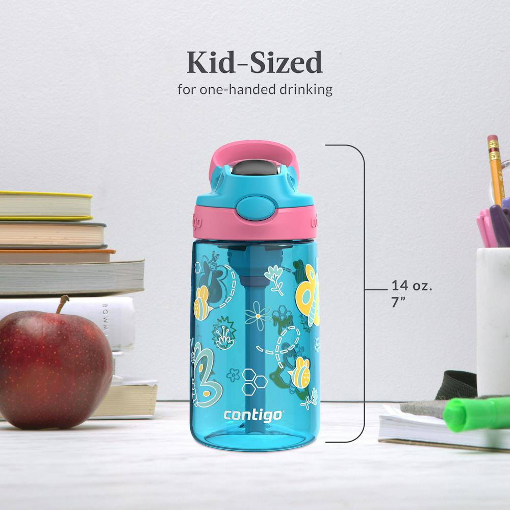 Contigo® Kids Water Bottle with Redesigned AUTOSPOUT® Straw, 14 oz (YGP1)