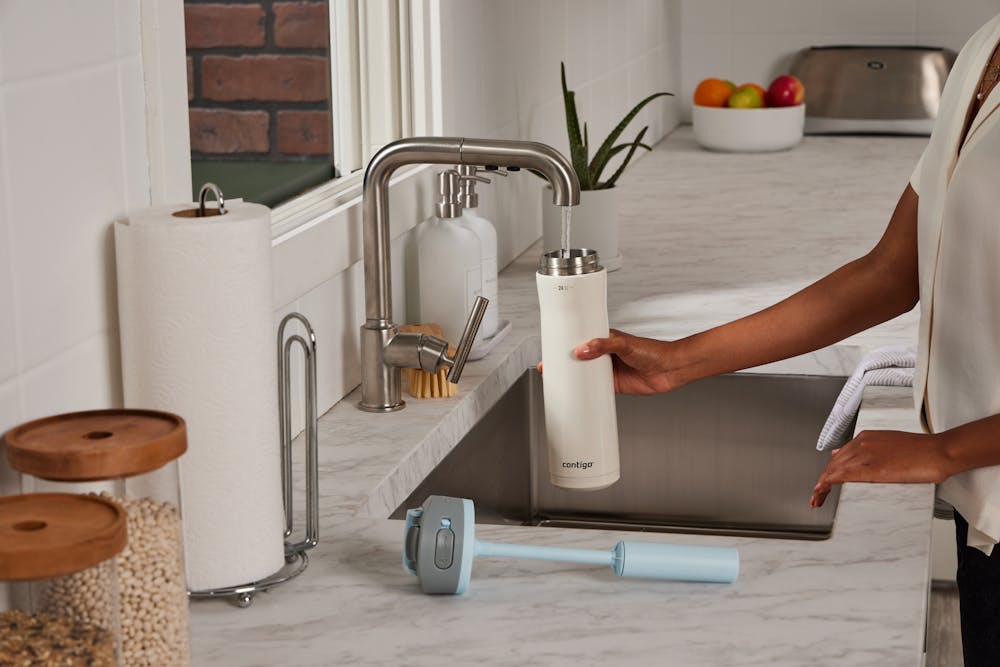 Contigo® Wells Chill Stainless Steel Filter Water Bottle with AUTOSPOUT® Straw Lid, 24 Oz (LTH9)