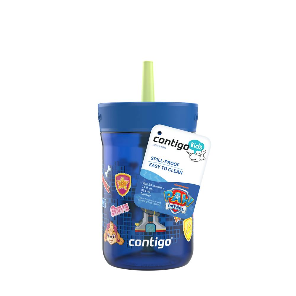 Contigo® Kids’ Leighton Straw Tumbler with Spill-Proof Leak-Proof Lid, 14oz (GAEA)