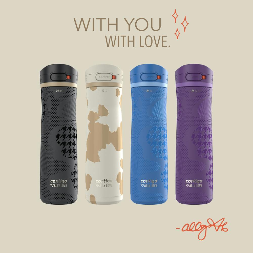 Contigo® x Ally Love Jackson Chill 2.0 Stainless Steel Water Bottle with AUTOPOP® Lid, 24oz (0ZR4)