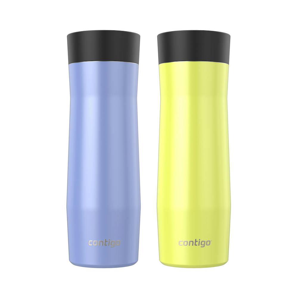 Contigo® AUTOSEAL® West Loop Vacuum-Insulated Stainless Steel Travel Mug with Easy-Clean Lid, 20 oz, 2-Pack (3T8S)