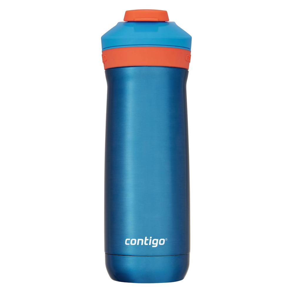 Contigo® Kids’ Casey Stainless Steel Water Bottle with Spill-Proof Leak-Proof Lid, 13oz (Y1O3)
