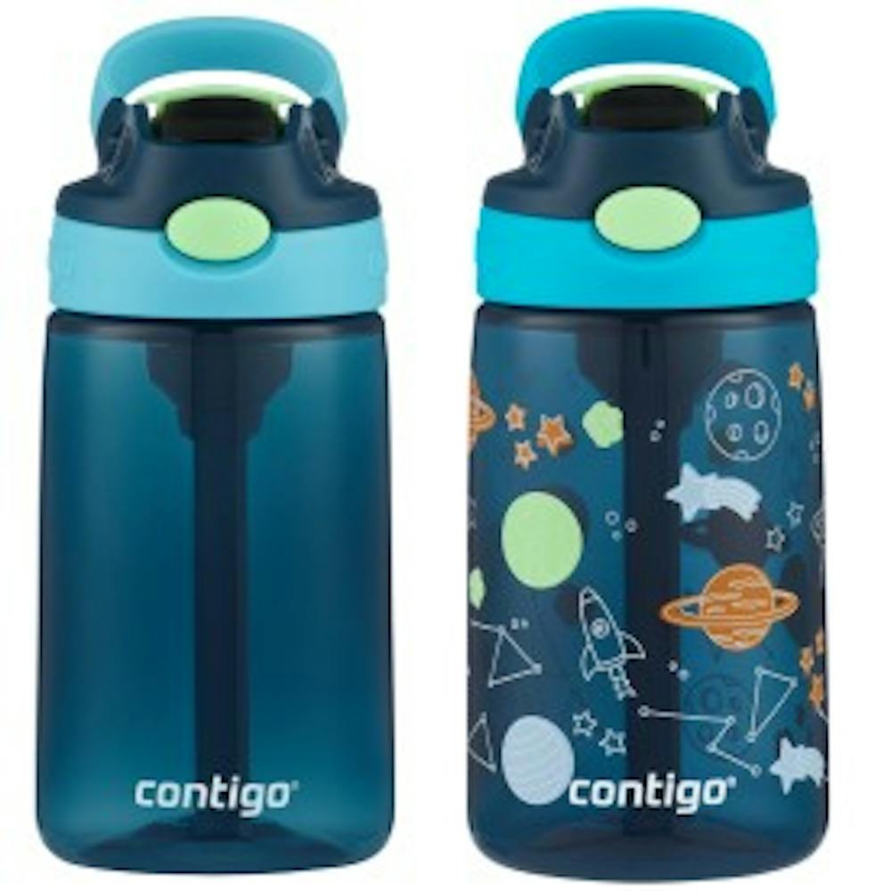Contigo® Kids Water Bottle with Redesigned AUTOSPOUT® Straw, 14 oz, 2 pack (7Q8Z)