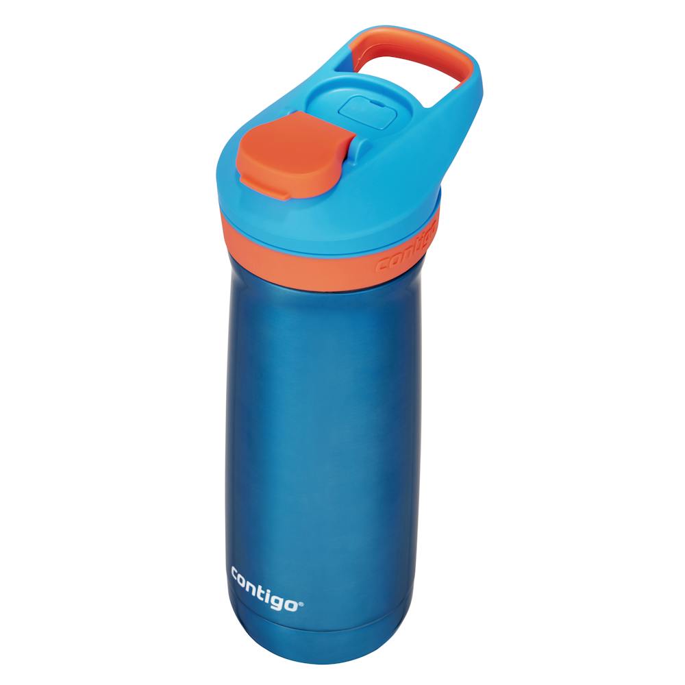 Contigo® Kids’ Casey Stainless Steel Water Bottle with Spill-Proof Leak-Proof Lid, 13oz (Y1O3)