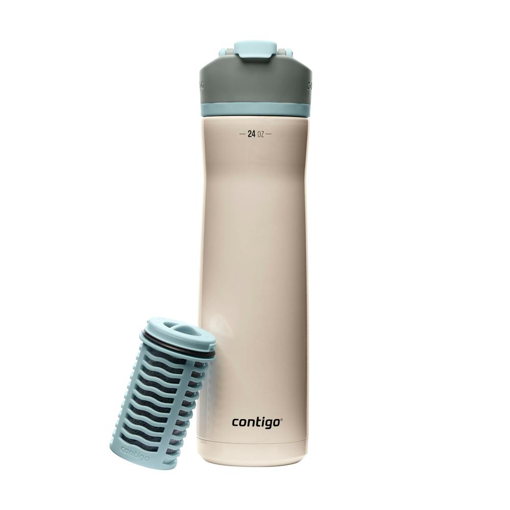 Contigo® Clybourn Chill Freeflow Filtration Stainless Steel Water Bottle with AUTOSEAL® Lid, 24oz (3JYU)