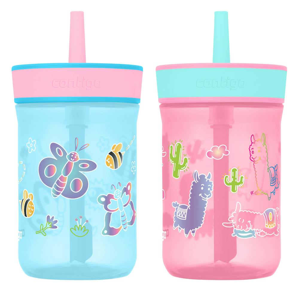 Contigo® Kids’ Leighton Straw Tumbler with Spill-Proof Leak-Proof Lid, 14oz (GAEA)