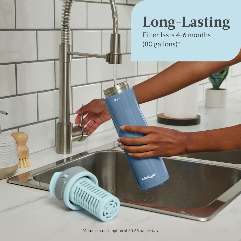 Contigo® Replacement Filter for Clybourn FreeFlow Filter Water Bottle with AUTOSEAL® Lid (77LJ)