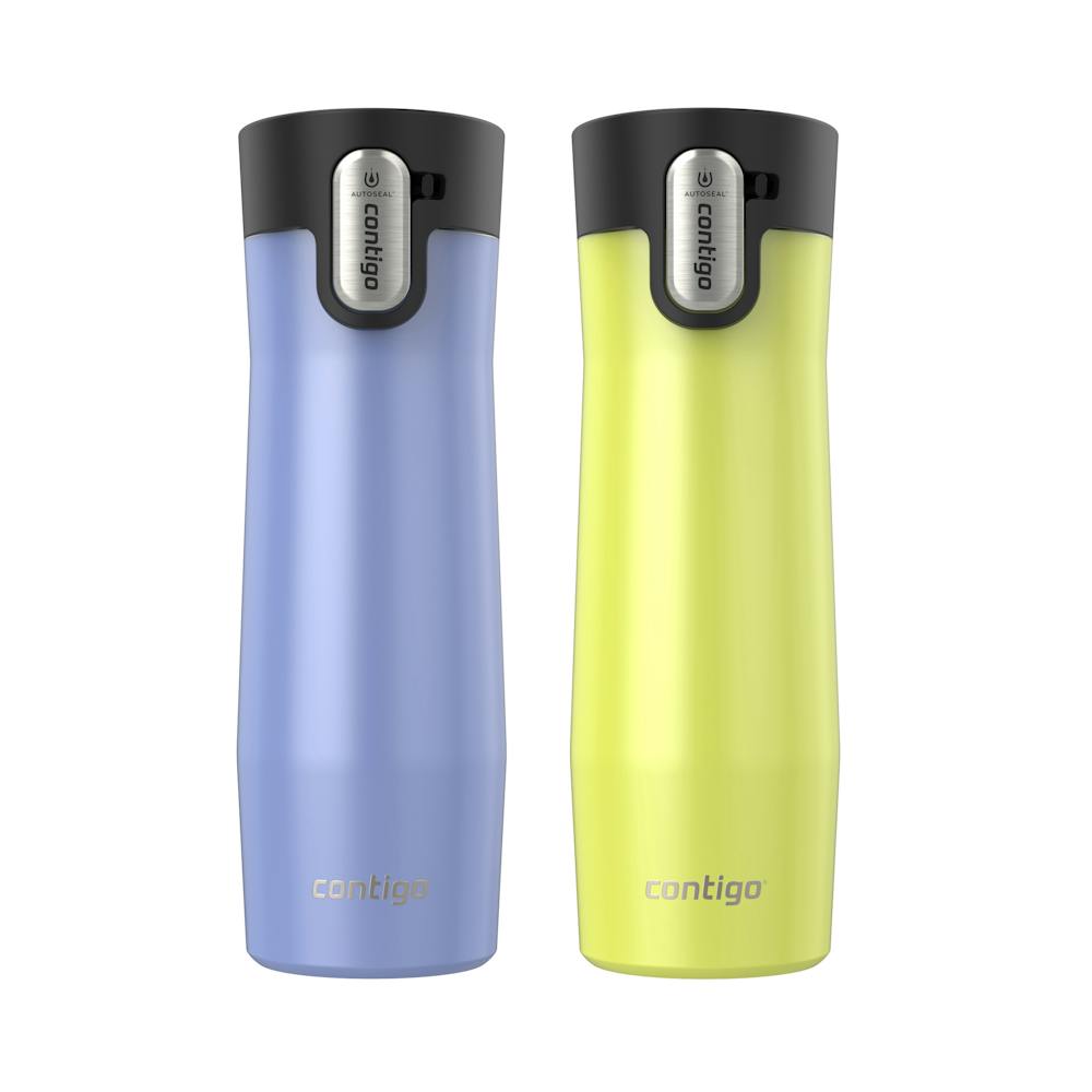 Contigo® AUTOSEAL® West Loop Vacuum-Insulated Stainless Steel Travel Mug with Easy-Clean Lid, 20 oz, 2-Pack (3T8S)