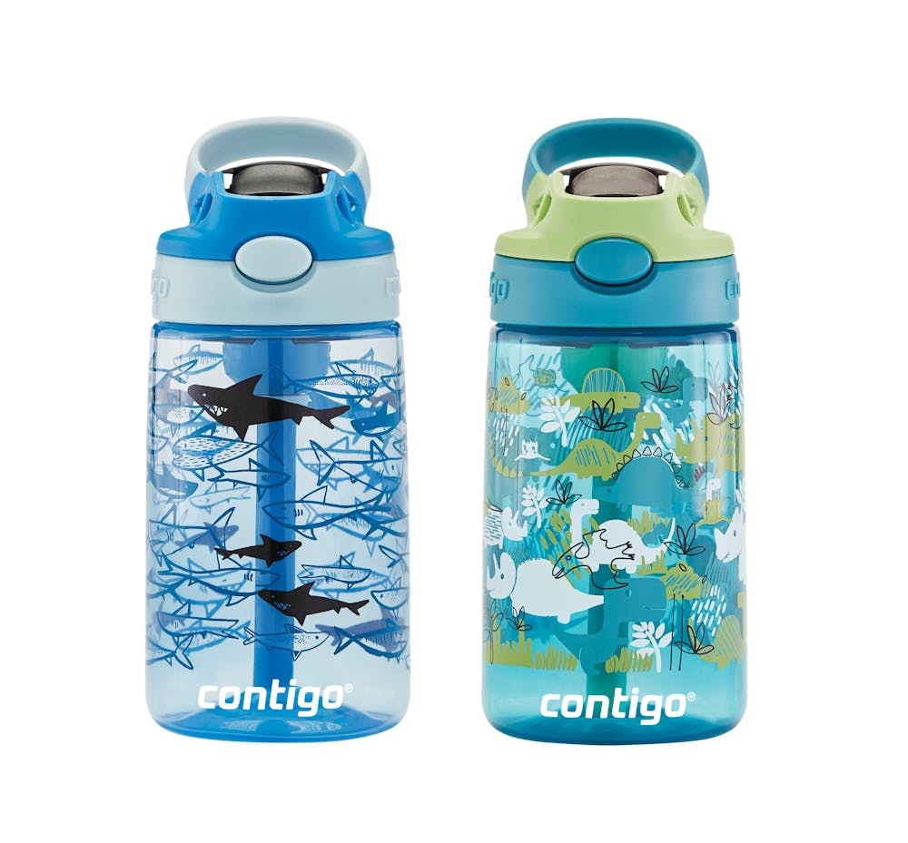 Contigo® Kids Straw Water Bottle with AUTOSPOUT® Lid, 14oz., 2 Pack (ZVDJ)