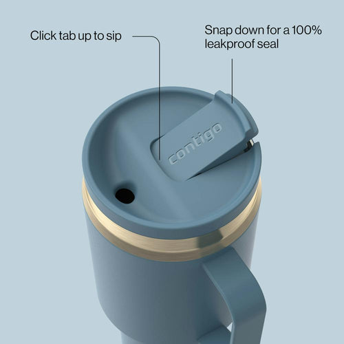 30 oz SnapSeal™ Tumbler (w/ Straw & Handle) (ZJJP)