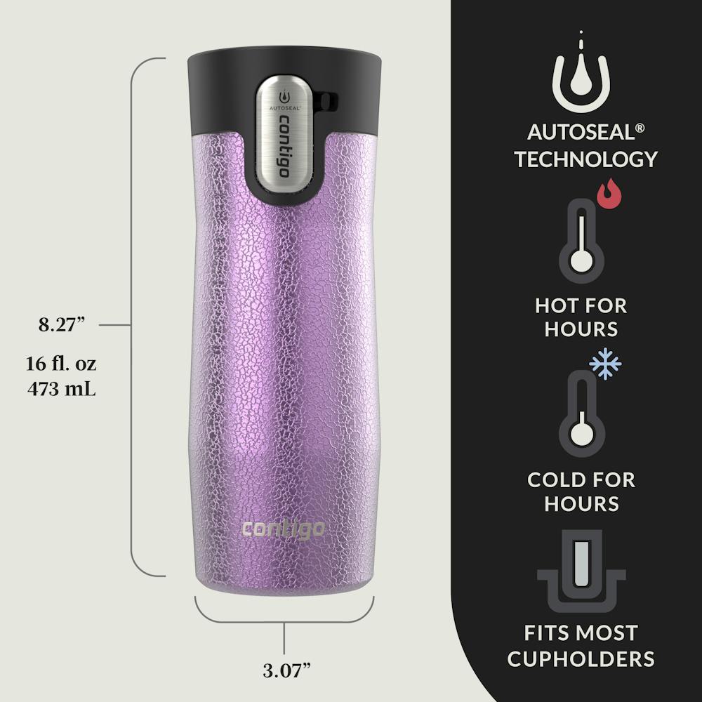 Contigo® AUTOSEAL® West Loop Vacuum-Insulated Stainless Steel Travel Mug with Easy-Clean Lid, 16 oz (FHXQ)