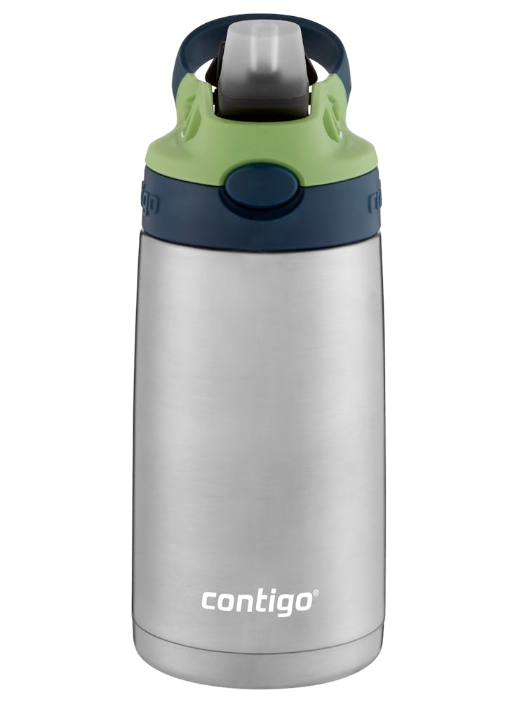Contigo® Kids Straw Stainless Steel Water Bottle with AUTOSPOUT® Lid, 13oz (XI8A)