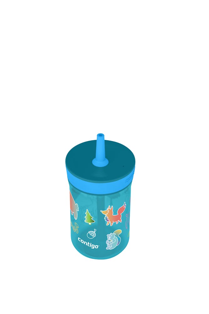 Contigo® Kids’ Leighton Straw Tumbler with Spill-Proof Leak-Proof Lid, 14oz (GAEA)