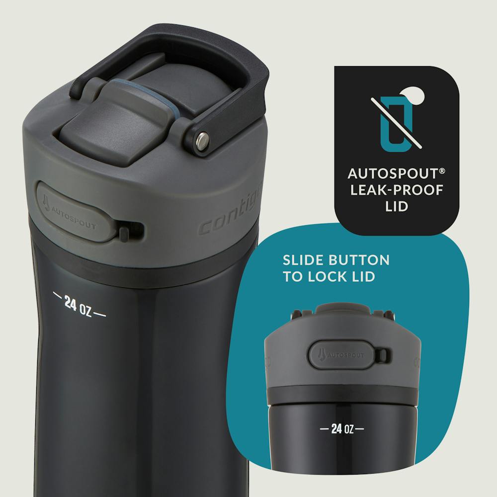 Contigo® Ashland Chill 2.0 Stainless Steel Water Bottle with AUTOSPOUT® Lid, 24oz (U15O)
