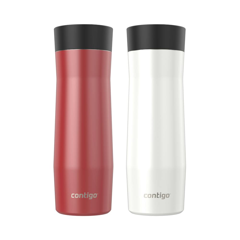 Contigo® AUTOSEAL® West Loop Vacuum-Insulated Stainless Steel Travel Mug with Easy-Clean Lid, 20 oz, 2-Pack (3T8S)