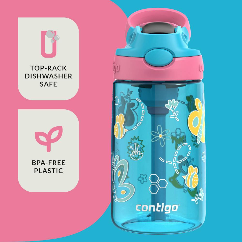 Contigo® Kids Water Bottle with Redesigned AUTOSPOUT® Straw, 14 oz (YGP1)