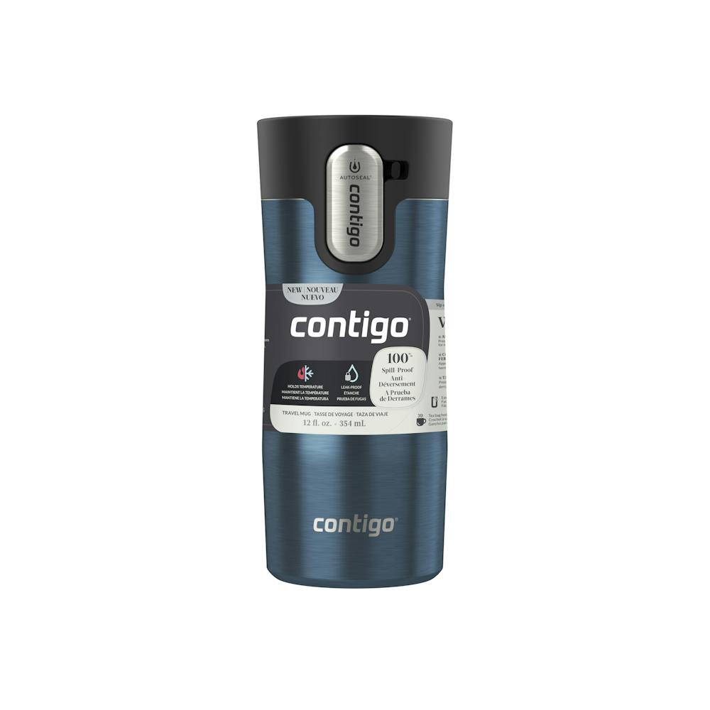 Contigo® AUTOSEAL® West Loop Vacuum-Insulated Stainless Steel Travel Mug with Easy-Clean Lid, 12 oz (I05Z)