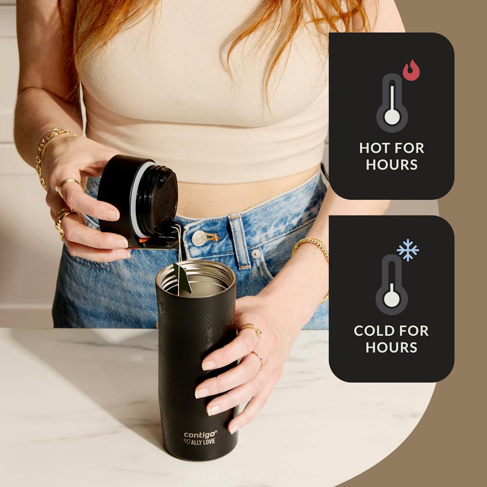 Contigo® x Ally Love West Loop 3.0 Stainless Steel Travel Mug with AUTOSEAL® Easy-Clean Lid, 16oz (4L9F)