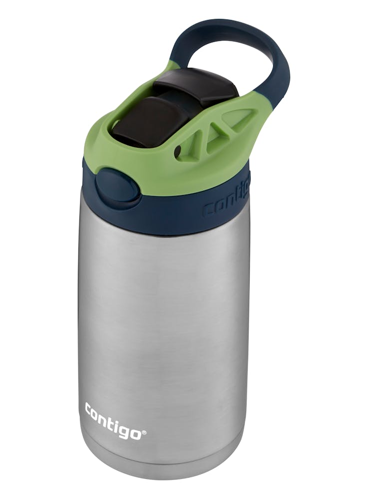 Contigo® Kids Straw Stainless Steel Water Bottle with AUTOSPOUT® Lid, 13oz (XI8A)