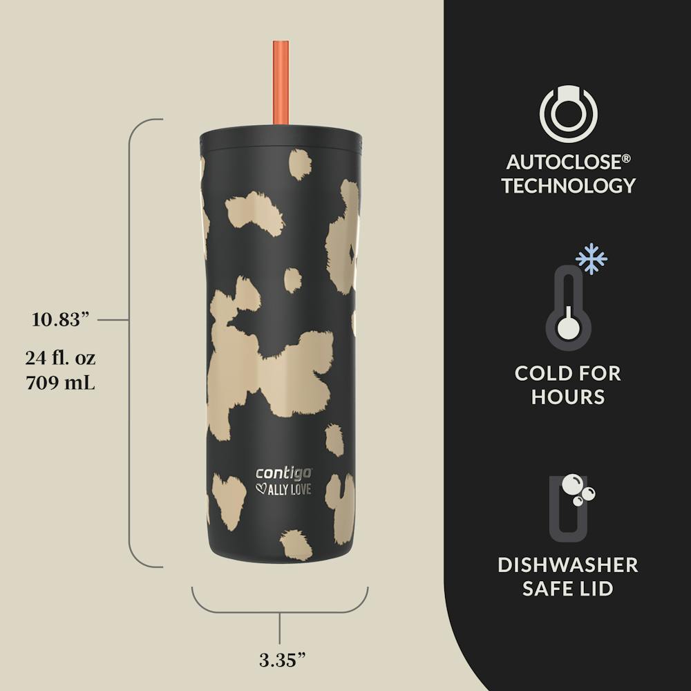 Contigo® x Ally Love Streeterville 2.0 Stainless Steel Tumbler with Straw, 24oz (LA3Y)